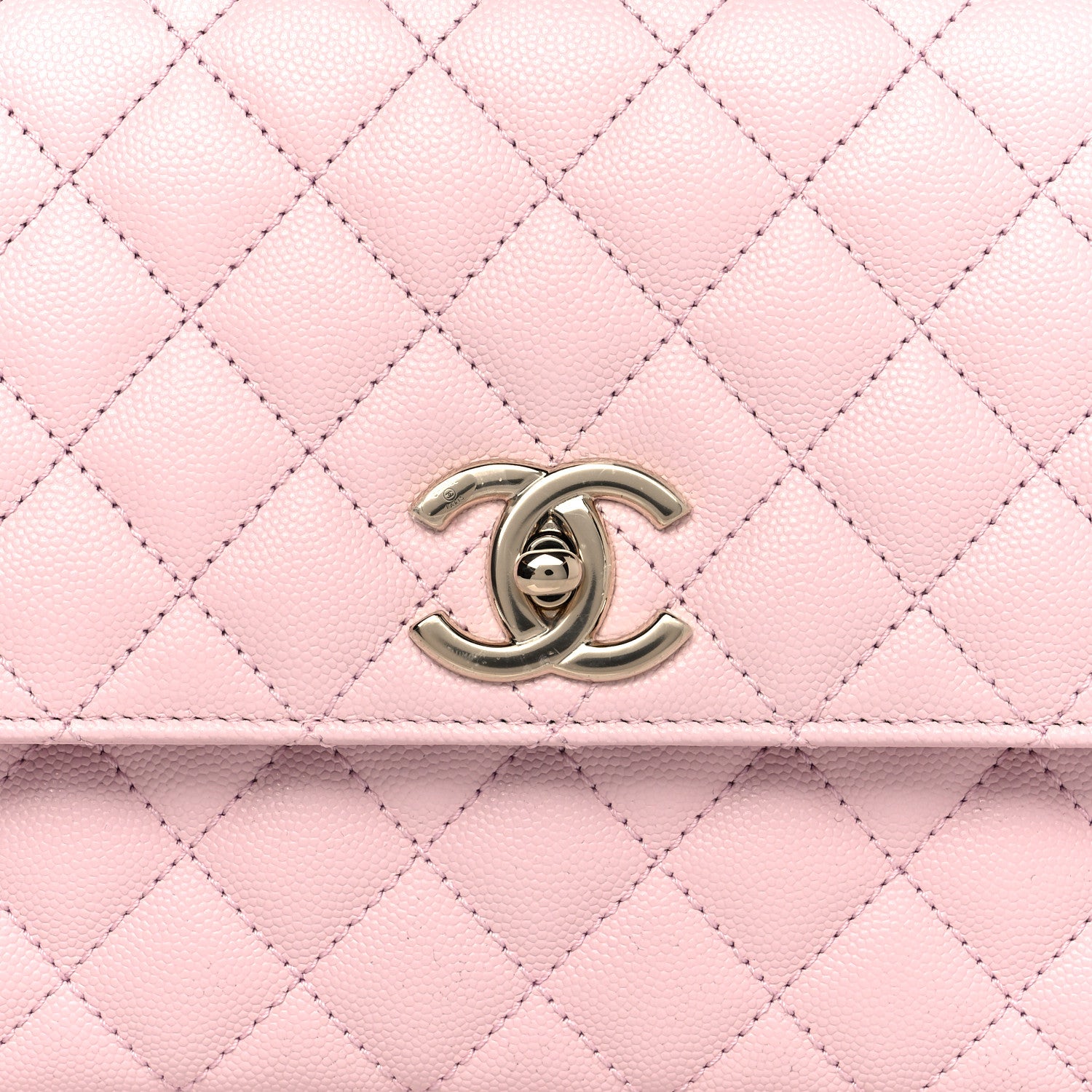Chanel Caviar Quilted Small Coco Handle Flap Light Pink 8 of 10
