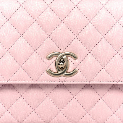 Chanel Caviar Quilted Small Coco Handle Flap Light Pink 8 of 10