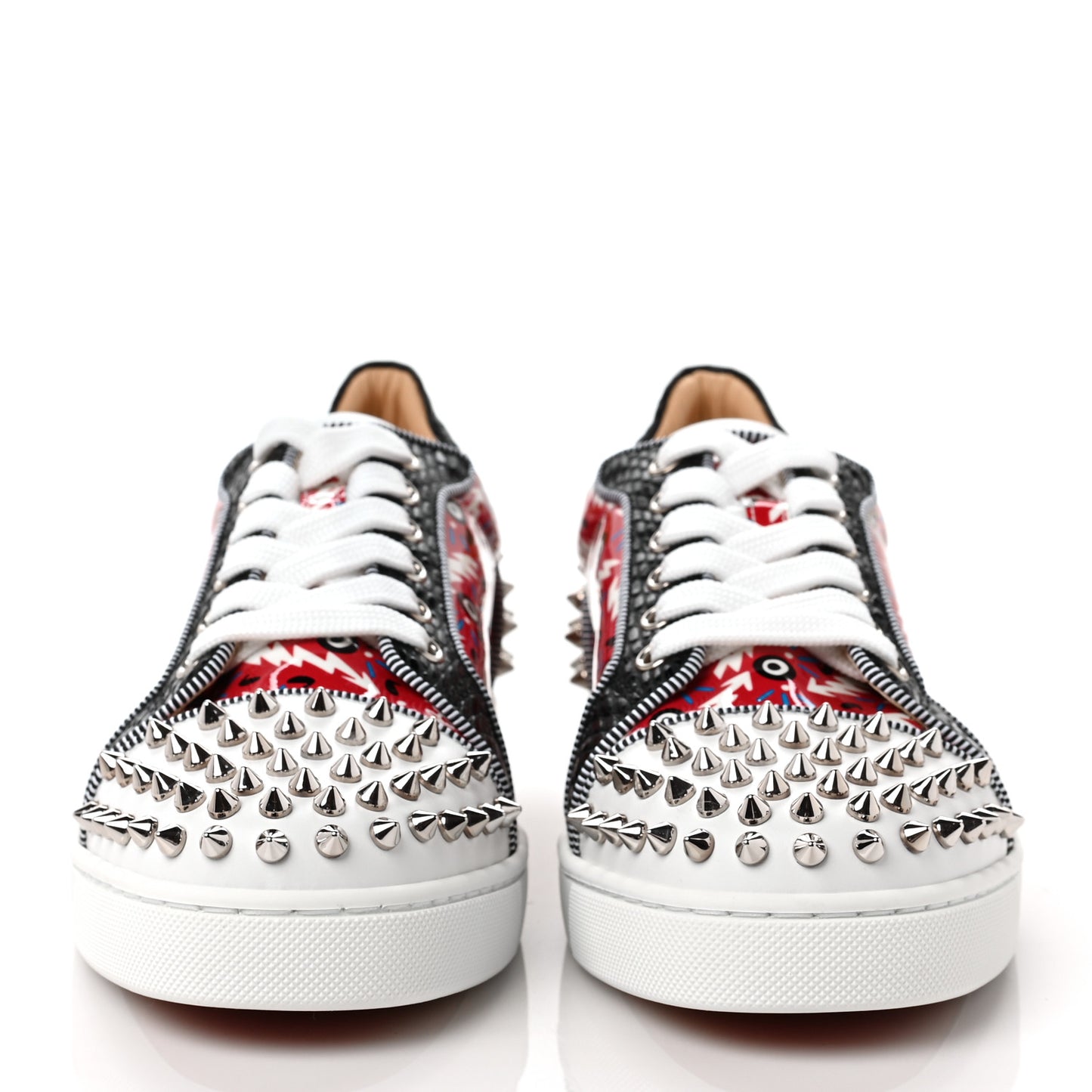 Calfskin Patent Womens Louis Junior Spikes Vieria Orlato Flat Sneakers 40 Version Multicolor