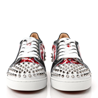 Christian Louboutin Calfskin Patent Womens Louis Junior Spikes Vieria Orlato Flat Sneakers 40 Version Multicolor 2 of 7