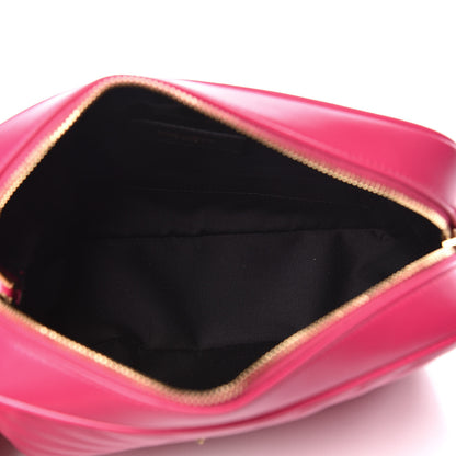 Saint Laurent Calfskin Matelasse Monogram Lou Camera Bag Bright Pink 7 of 11