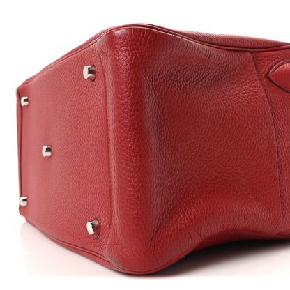 Hermes Taurillon Clemence Lindy 34 Rouge Garance 10 of 10