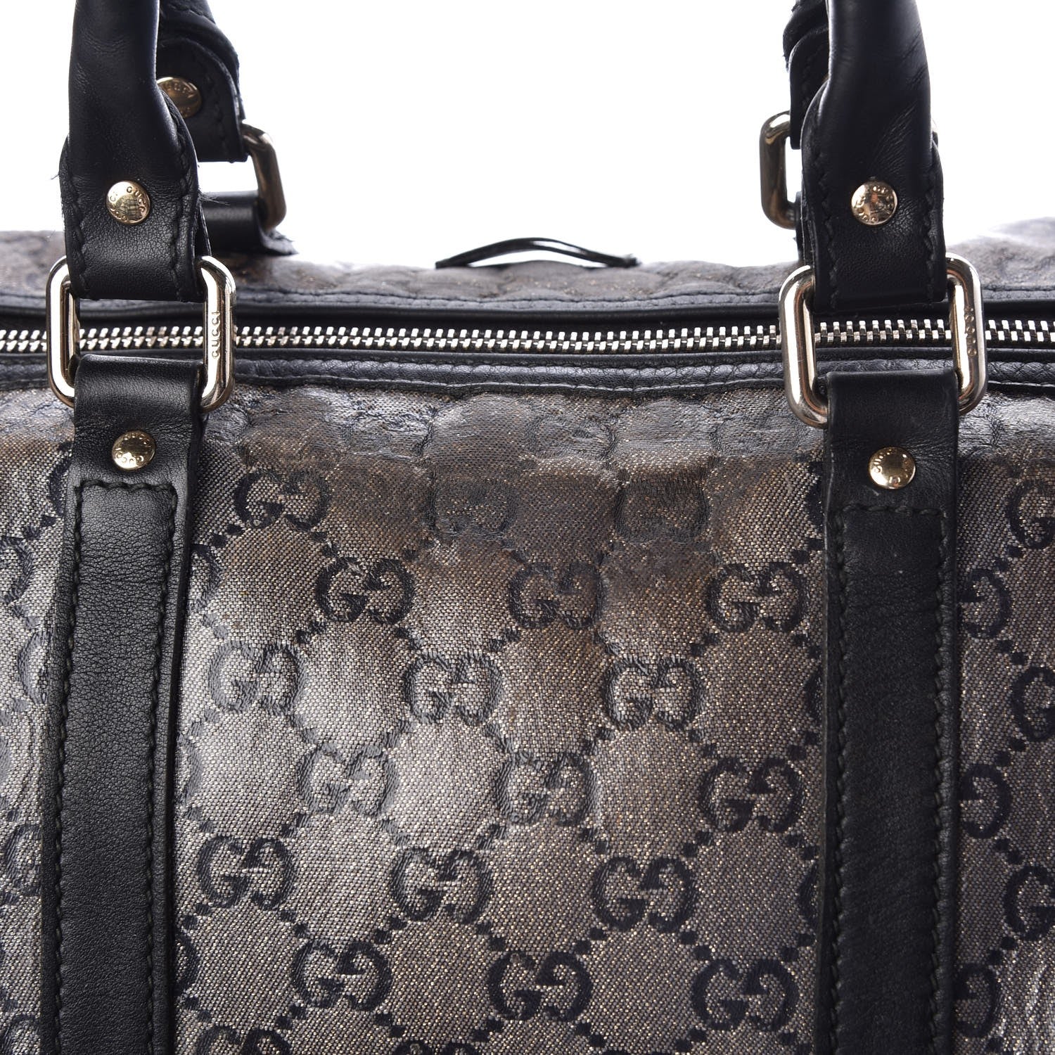 Gucci Crystal Monogram Medium Joy Boston Black 13 of 18