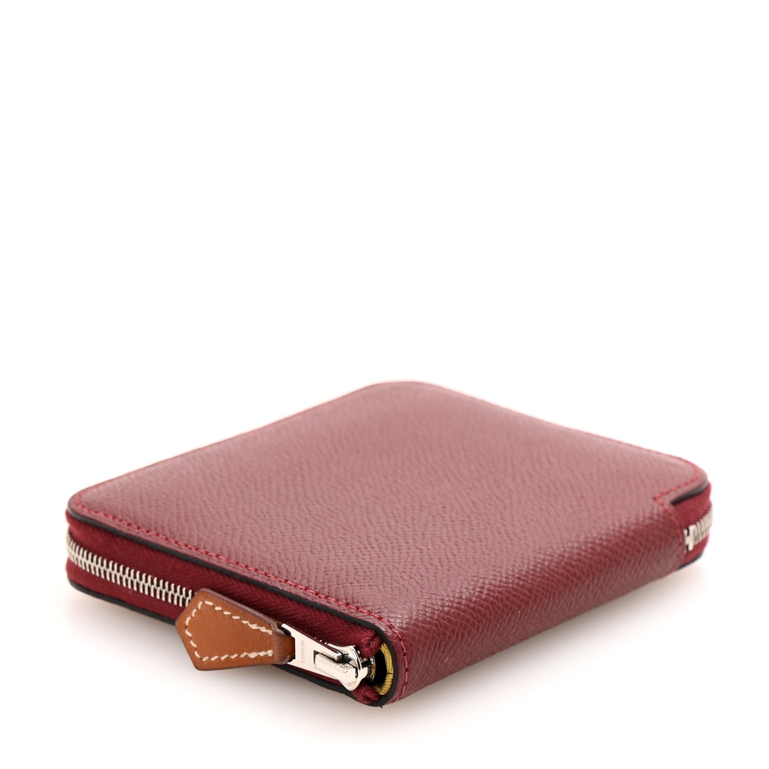 Hermes Epsom Silk'In Compact Wallet Rouge H 4 of 9