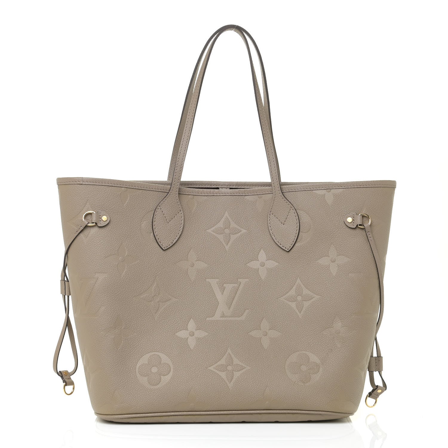 Louis Vuitton Empreinte Monogram Giant Neverfull MM Tourterelle 3 of 11