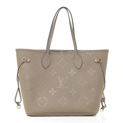 Louis Vuitton Empreinte Monogram Giant Neverfull MM Tourterelle 3 of 11