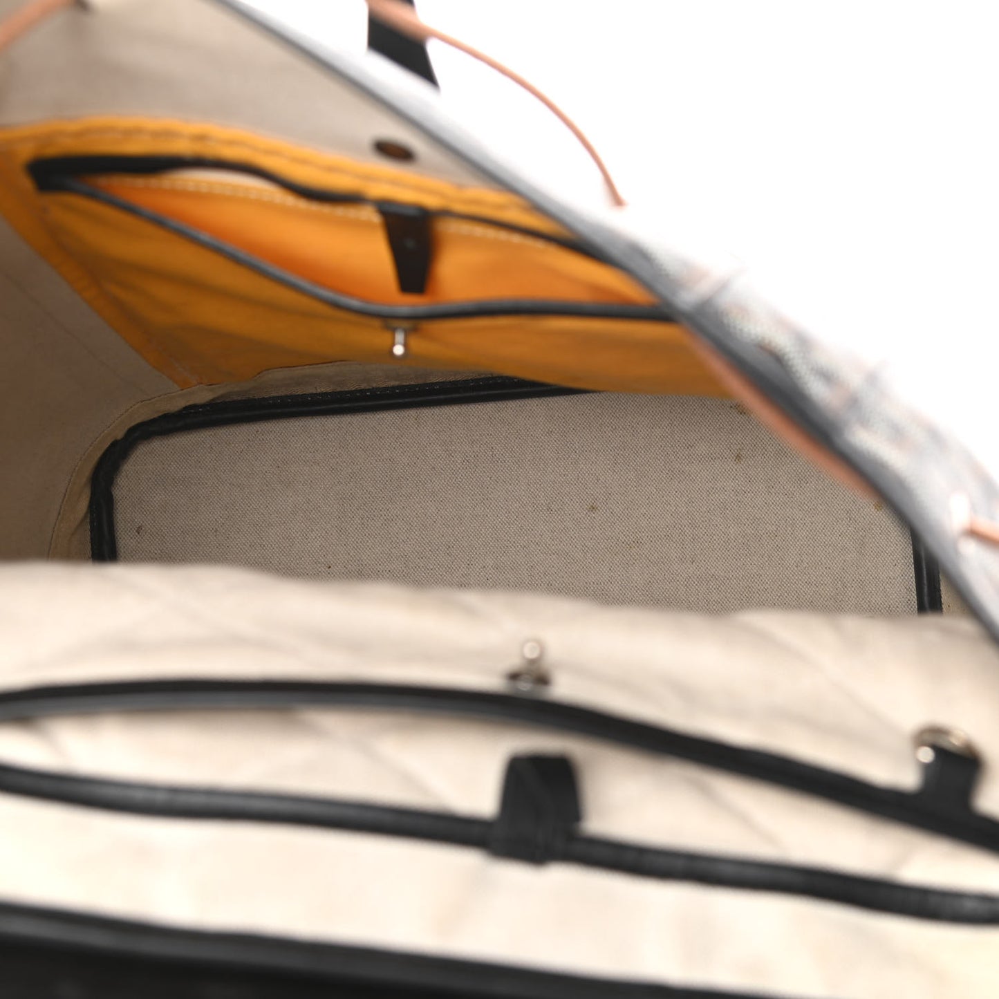 Goyardine Calfskin Alpin MM Backpack Black