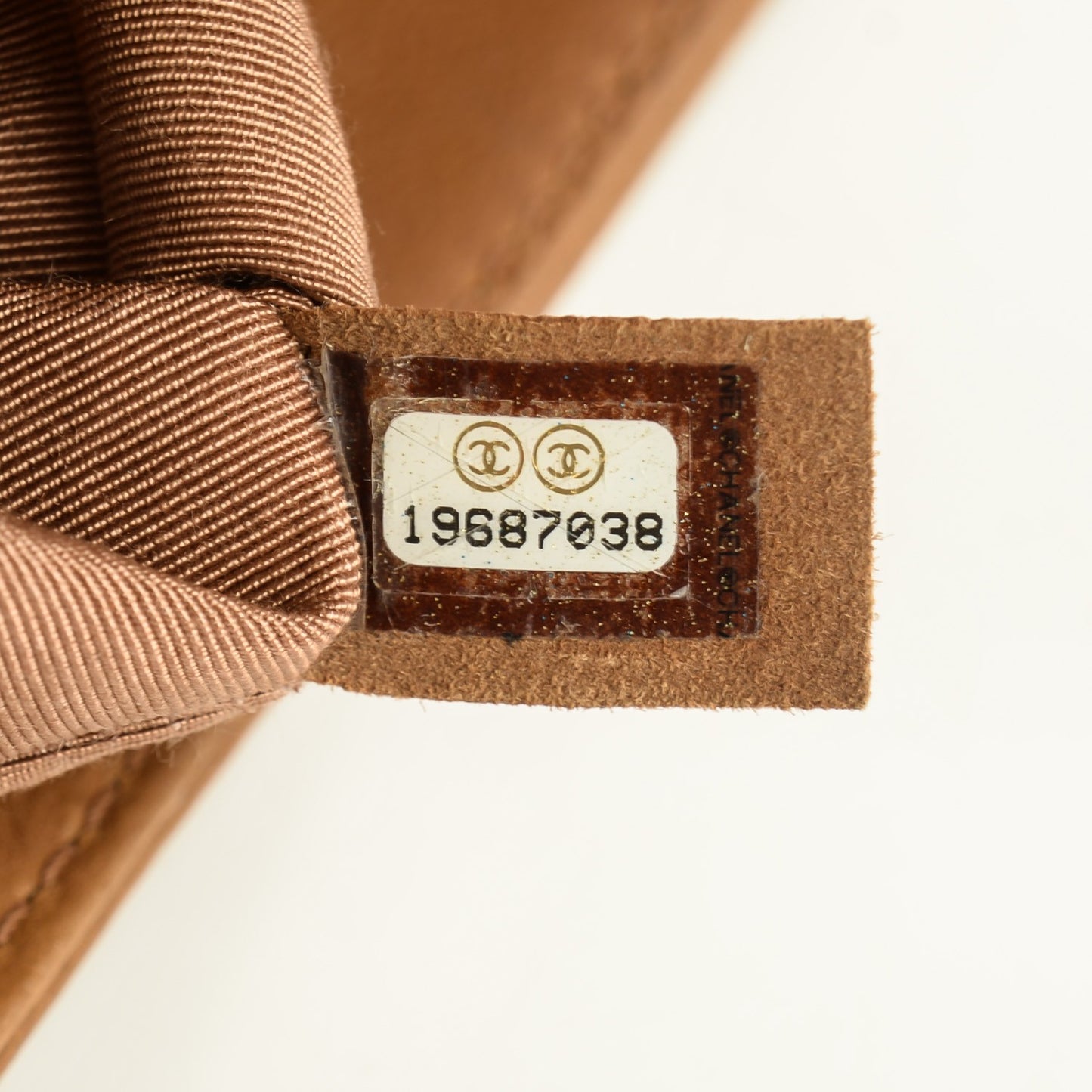 Calfskin Quilted Embellished Metal Medium Boy Flap Beige