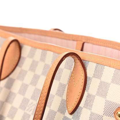 Louis Vuitton Damier Azur Neo Neverfull MM Rose Ballerine 14 of 16