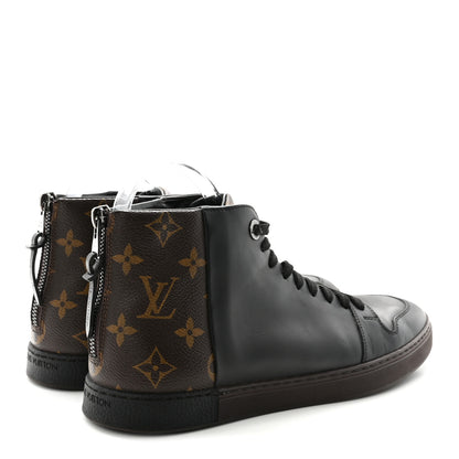 Louis Vuitton Calfskin Monogram Line-Up Sneaker Boot 6 Black 5 of 9