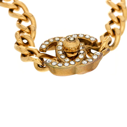 Chanel Crystal CC Turn Lock Bracelet Gold 5 of 6