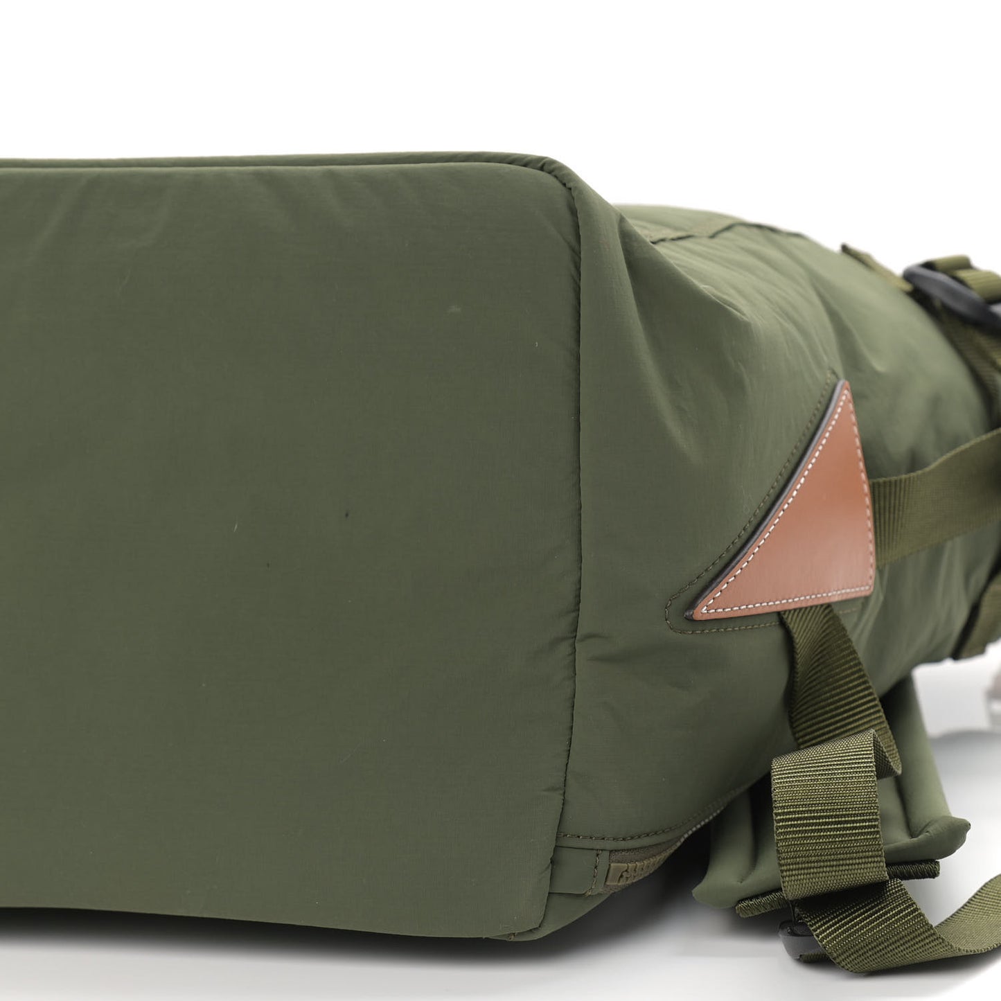 Recycled Nylon Eye/LOEWE/Nature Roll Top Backpack Khaki Green