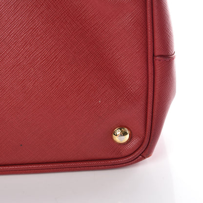 Prada Saffiano Lux Large Tote Fuoco 20 of 25