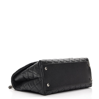Chanel Caviar Lizard Quilted Small Coco Handle Flap Black 5 of 8