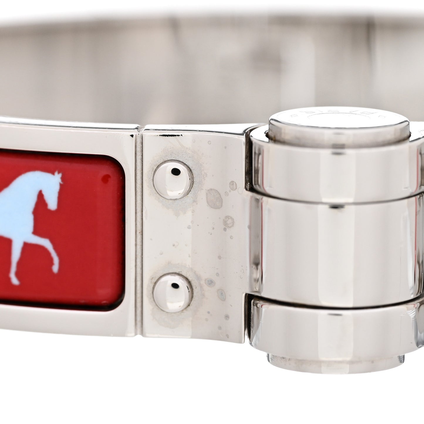 Enamel Printed Narrow Charniere Couvertures Nouvelles Hinged Bracelet S