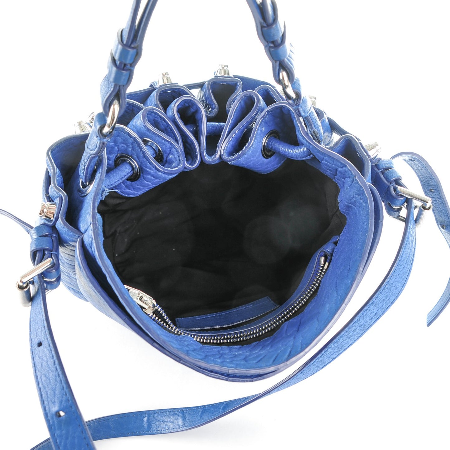 Pebbled Lambskin Diego Royal Blue