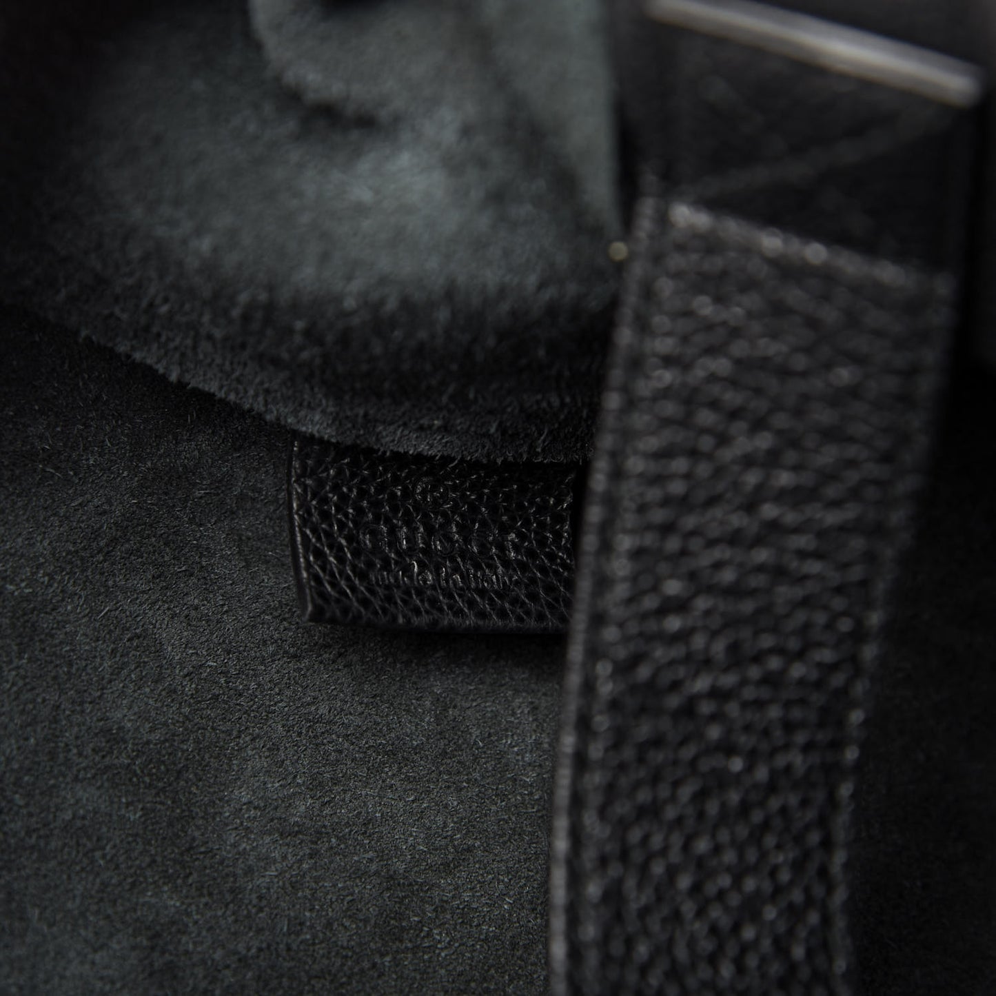 Calfskin Mens Logo Vertical Shopping Tote Black