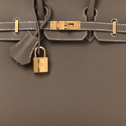 Hermes Epsom Birkin Sellier 25 Etoupe 8 of 14