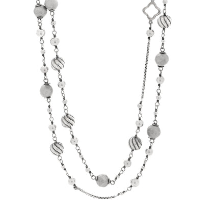 David Yurman Sterling Silver DY Elements Chain Necklace 1 of 4