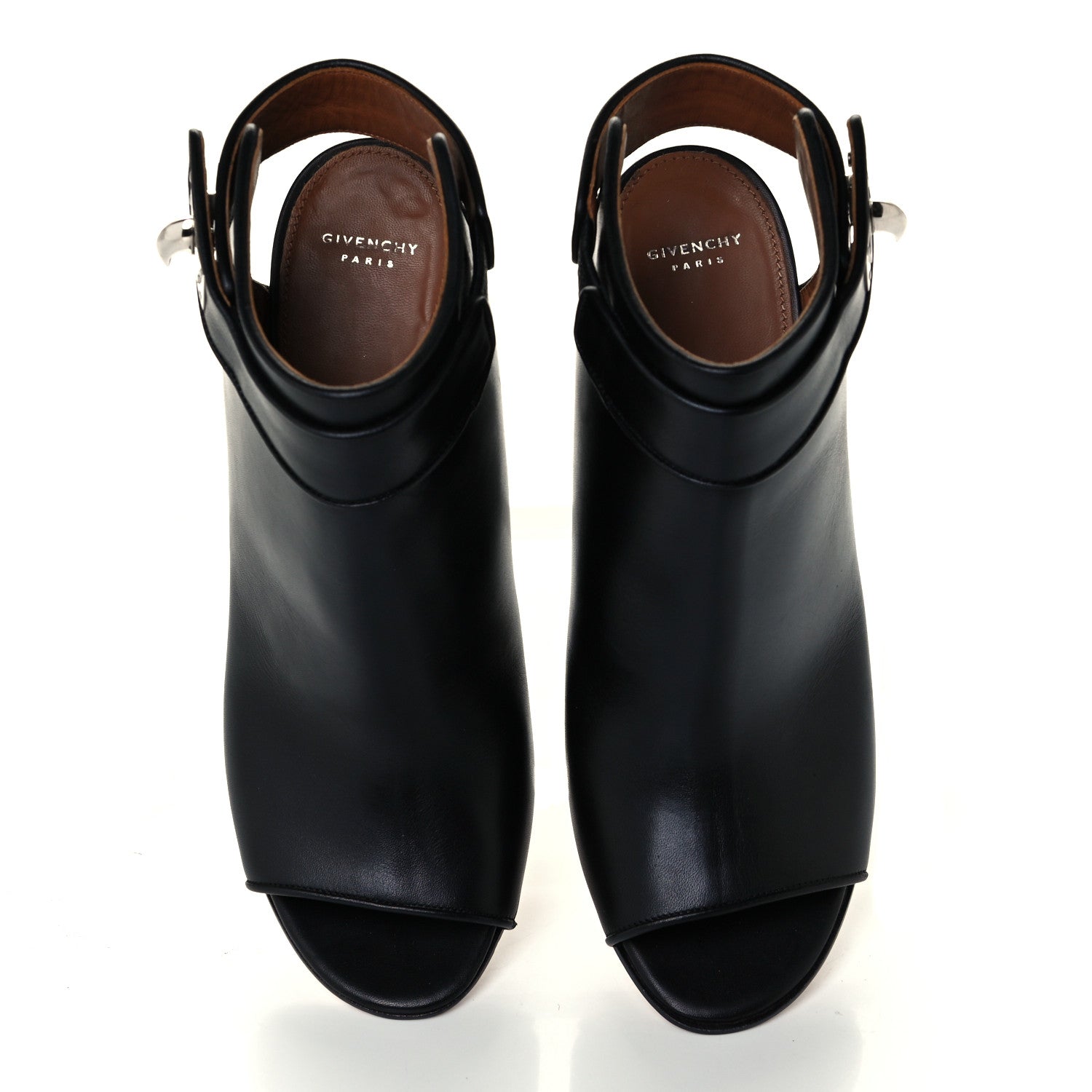 Givenchy Calfskin Shark Lock Wedges 39.5 Black 5 of 11