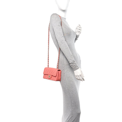 Chanel Lambskin Quilted Mini Rectangular Flap Pink 2 of 11