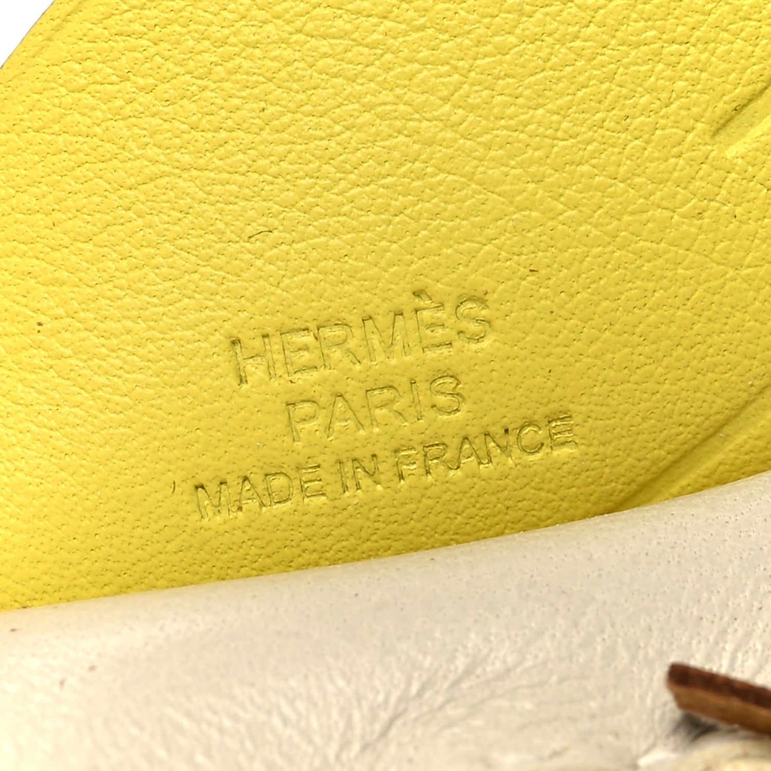 Hermes Milo Lambskin Grigri Rodeo Pegase Horse Bag Charm MM Craie Chai Lime 3 of 4
