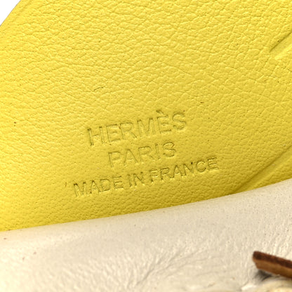Hermes Milo Lambskin Grigri Rodeo Pegase Horse Bag Charm MM Craie Chai Lime 3 of 4
