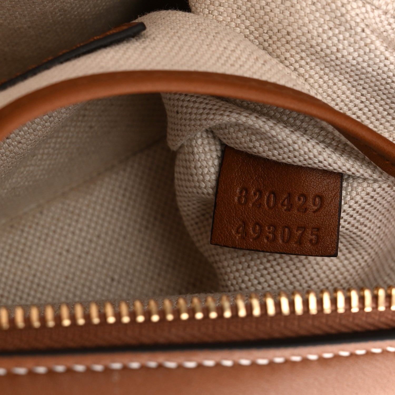 Gucci GG Supreme Calfskin Mini Blondie Bag Beige Ebony Sundial 6 of 9