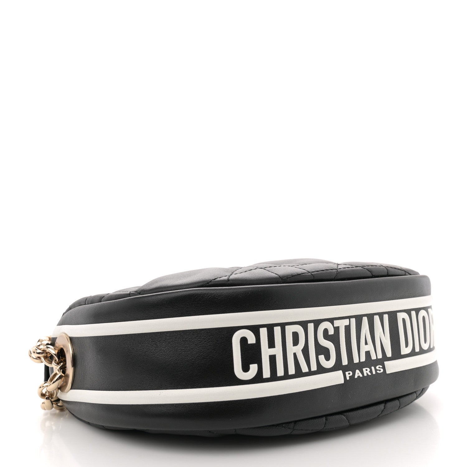 Christian Dior Lambskin Cannage Small Dior Vibe Hobo Bag Black 4 of 10