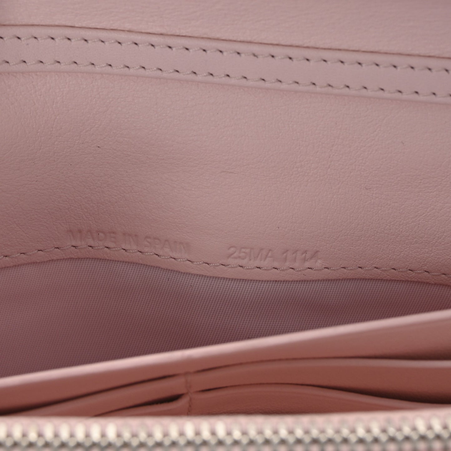 Patent Cannage Lady Dior Rendezvous Wallet On Chain Light Pink