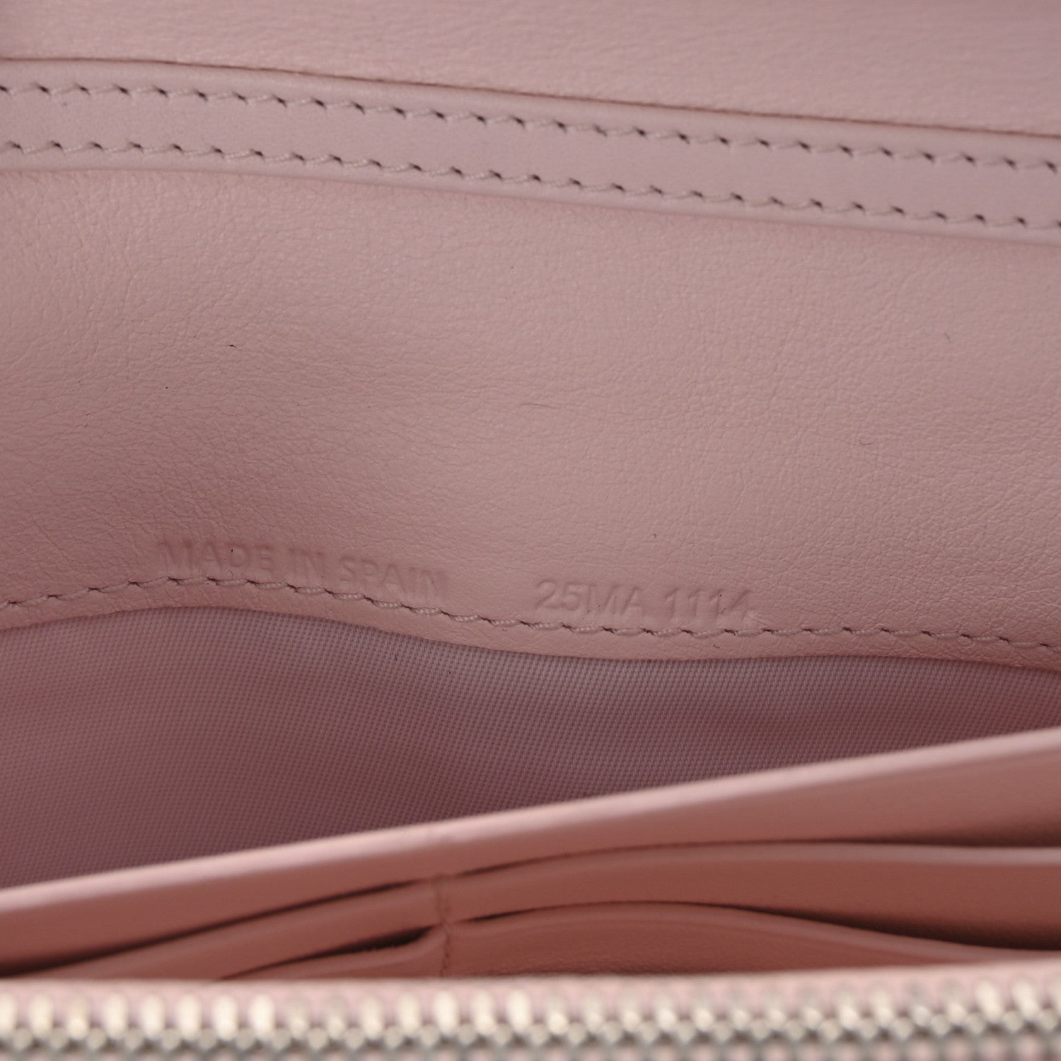 Christian Dior Patent Cannage Lady Dior Rendezvous Wallet On Chain Light Pink 6 of 9