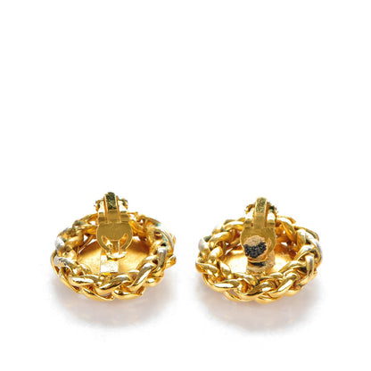 Chanel Wheat CC Clip On Earrings Gold 5 of 5