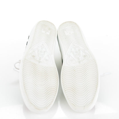 Gucci Calfskin Web Floral Embroidered Ace Sneakers 39.5 White 5 of 10