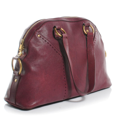 Saint Laurent Leather Medium Muse Cherry 3 of 8