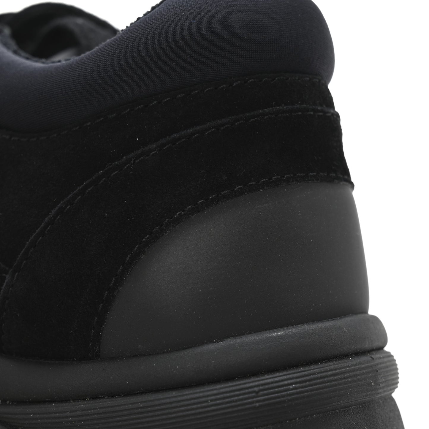 Fabric Calfskin Suede CC Sneakers 40 Black