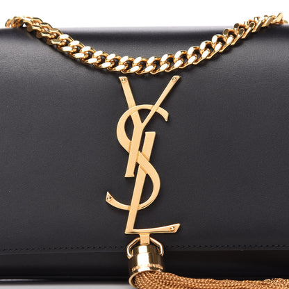 Saint Laurent Calfskin Small Classic Monogram Kate Tassel Satchel Black 10 of 10