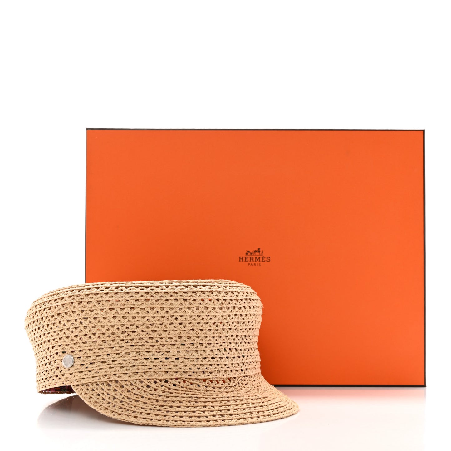 Raffia Braided Galatee Cap 58 Naturel