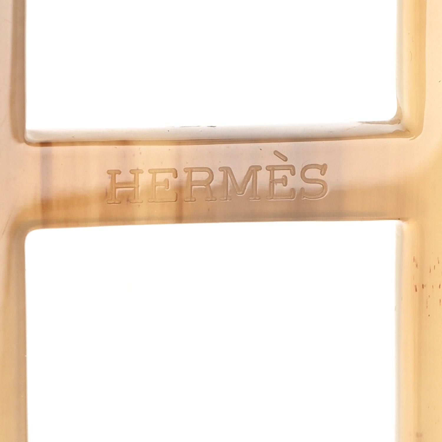 Hermes Buffalo Horn Lacquer Amarres Necklace White 3 of 3