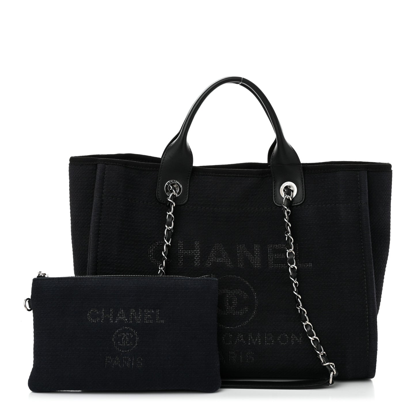 Mixed Fibers Small Deauville Tote Black