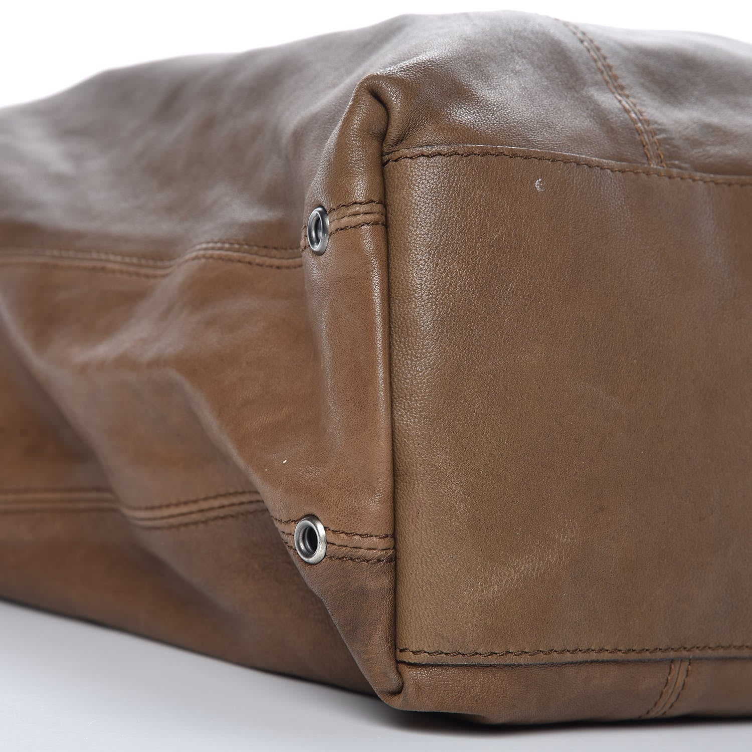 Burberry Calfskin Shoulder Tote Bag Brown 11 of 13