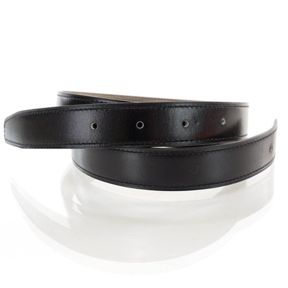 Hermes Box Togo Thin Reversible Belt Strap Noir Etoupe 90 1 of 4