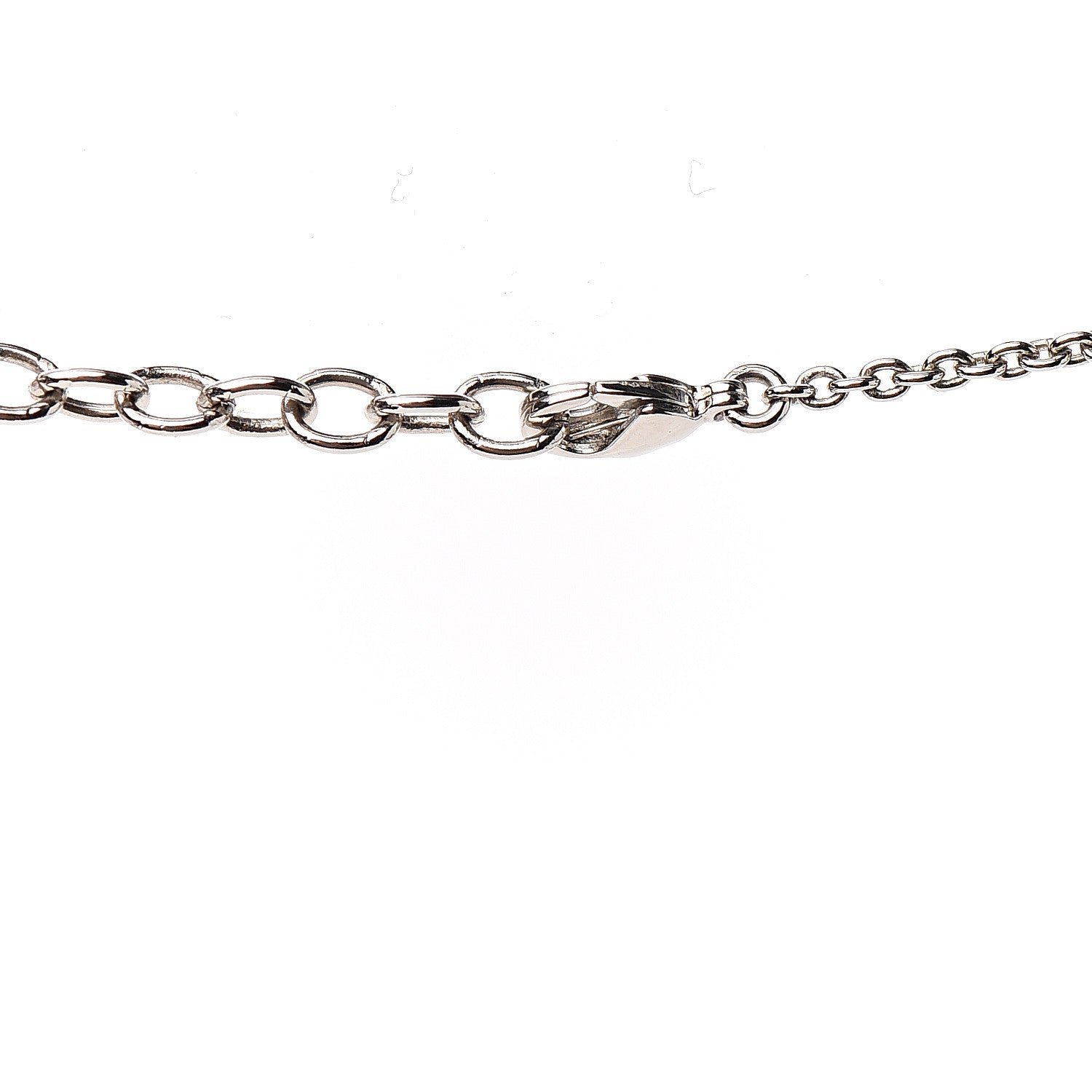 Louis Vuitton Essential V Necklace Silver Gold 4 of 4