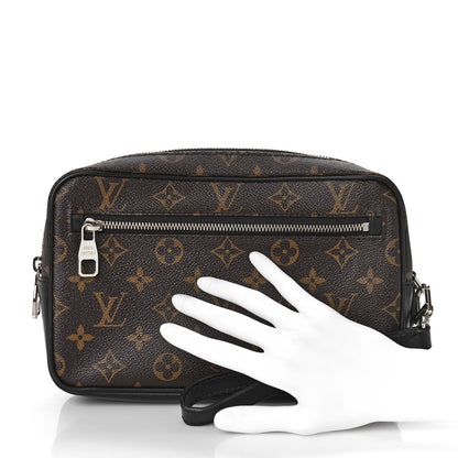 Louis Vuitton Monogram Macassar Kasai Clutch Black 3 of 9