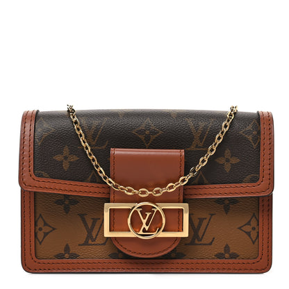 Louis Vuitton Reverse Monogram Dauphine Chain Wallet 1 of 7