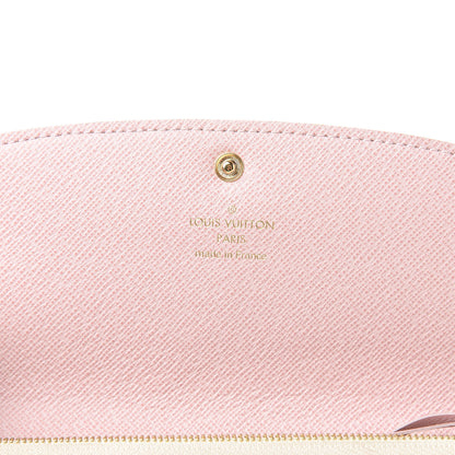 Louis Vuitton Damier Azur Emilie Wallet Rose Ballerine 6 of 7