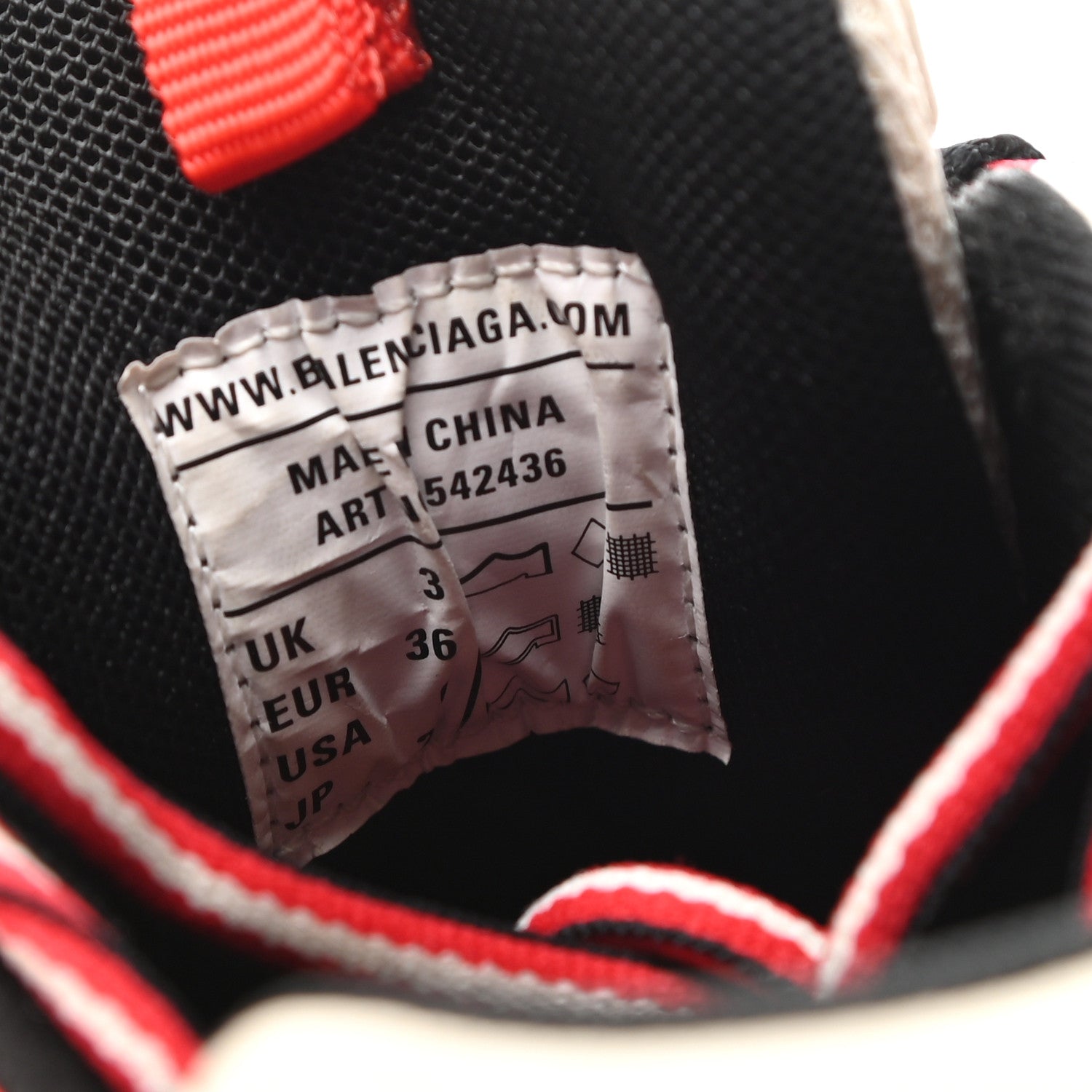 Balenciaga Mesh Nylon Womens Track Sneakers 36 Black Pink Red 8 of 8
