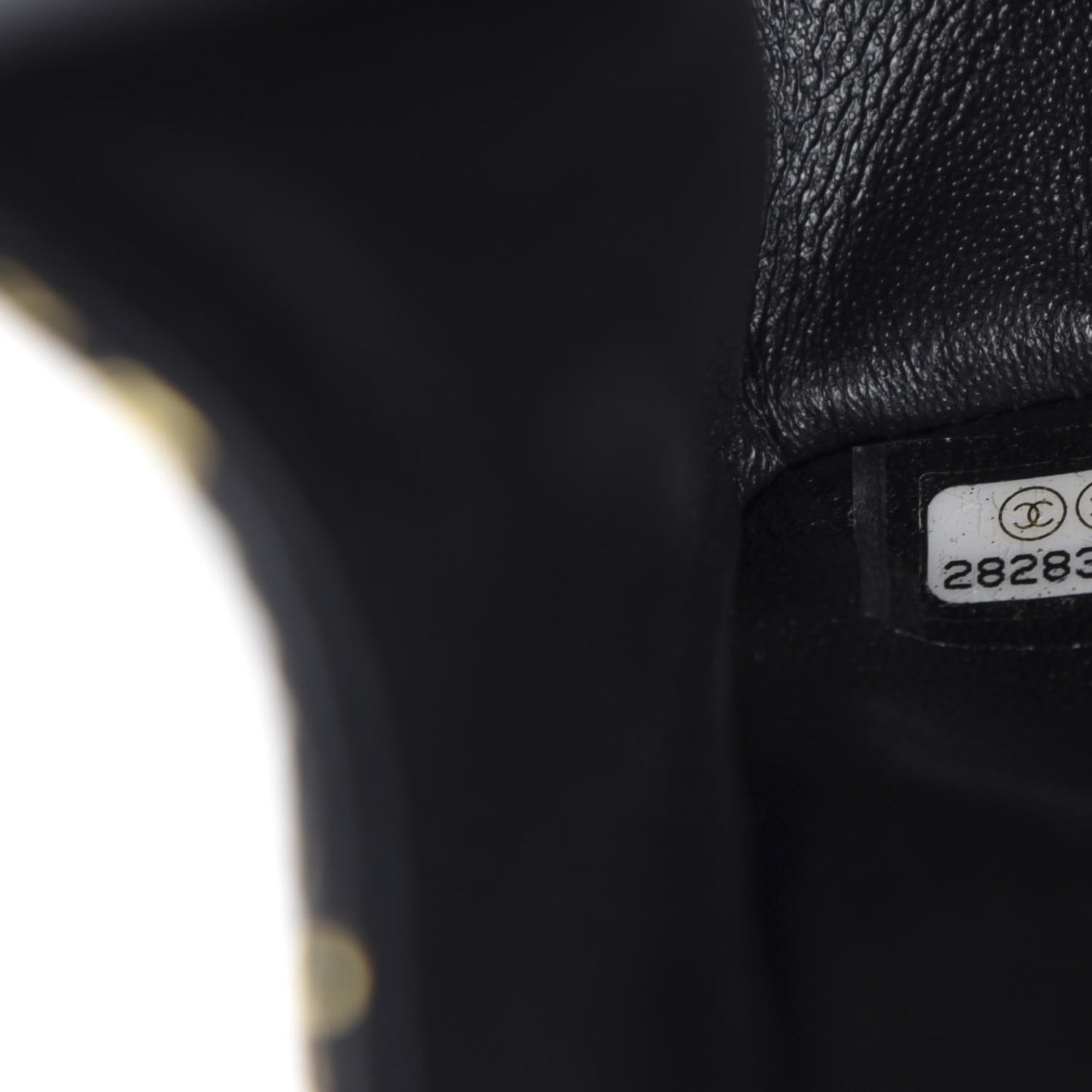 Calfskin Crocodile Embossed Graffiti 2.55 Cocodile Reissue 225 Flap Black Gold