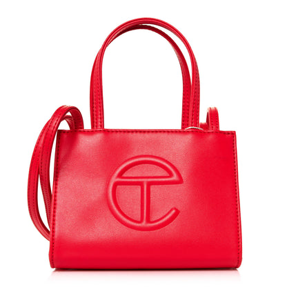 Telfar Vegan Leather Small Shopping Bag Red 1 of 11