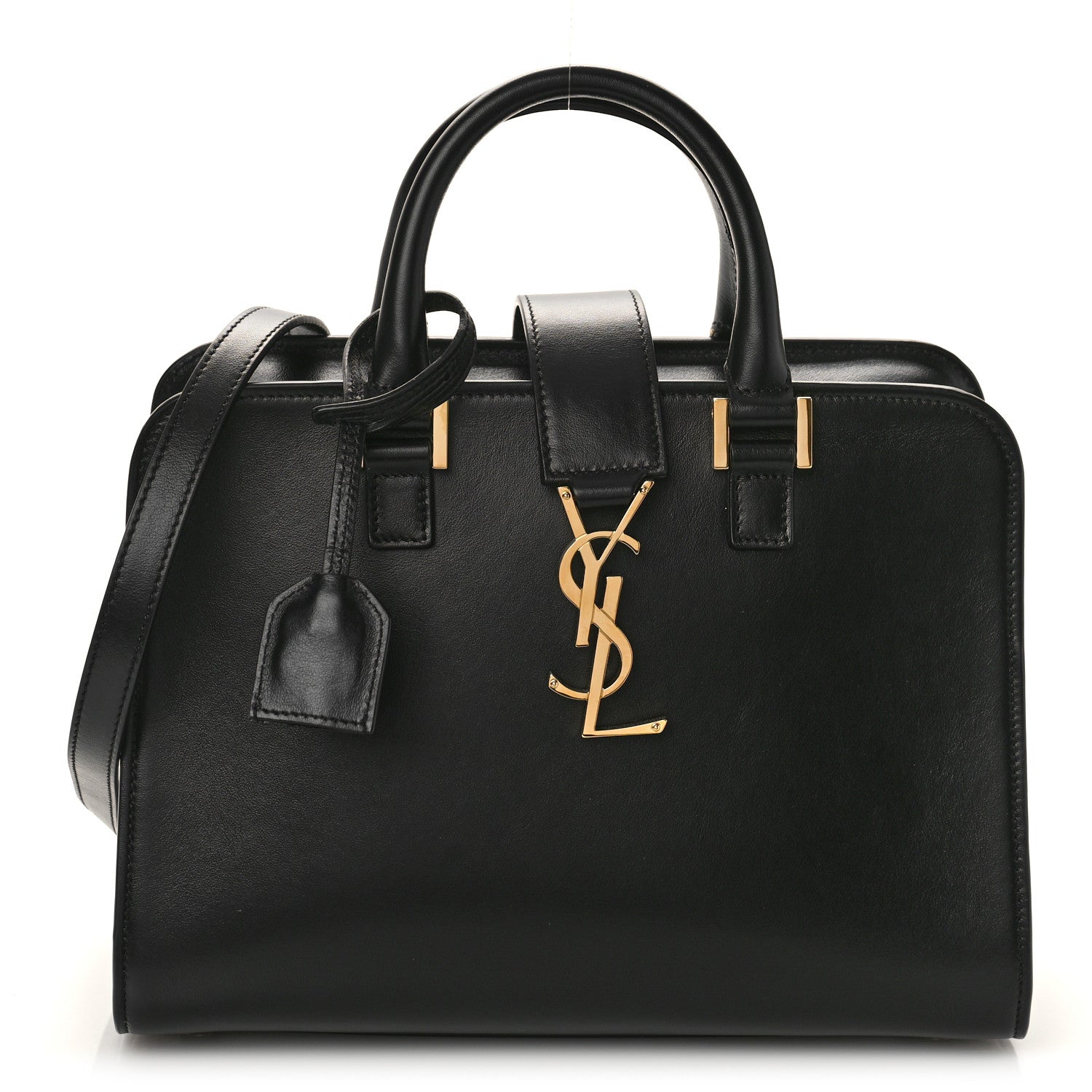 Saint Laurent Calfskin Monogram Baby Cabas Black 1 of 8