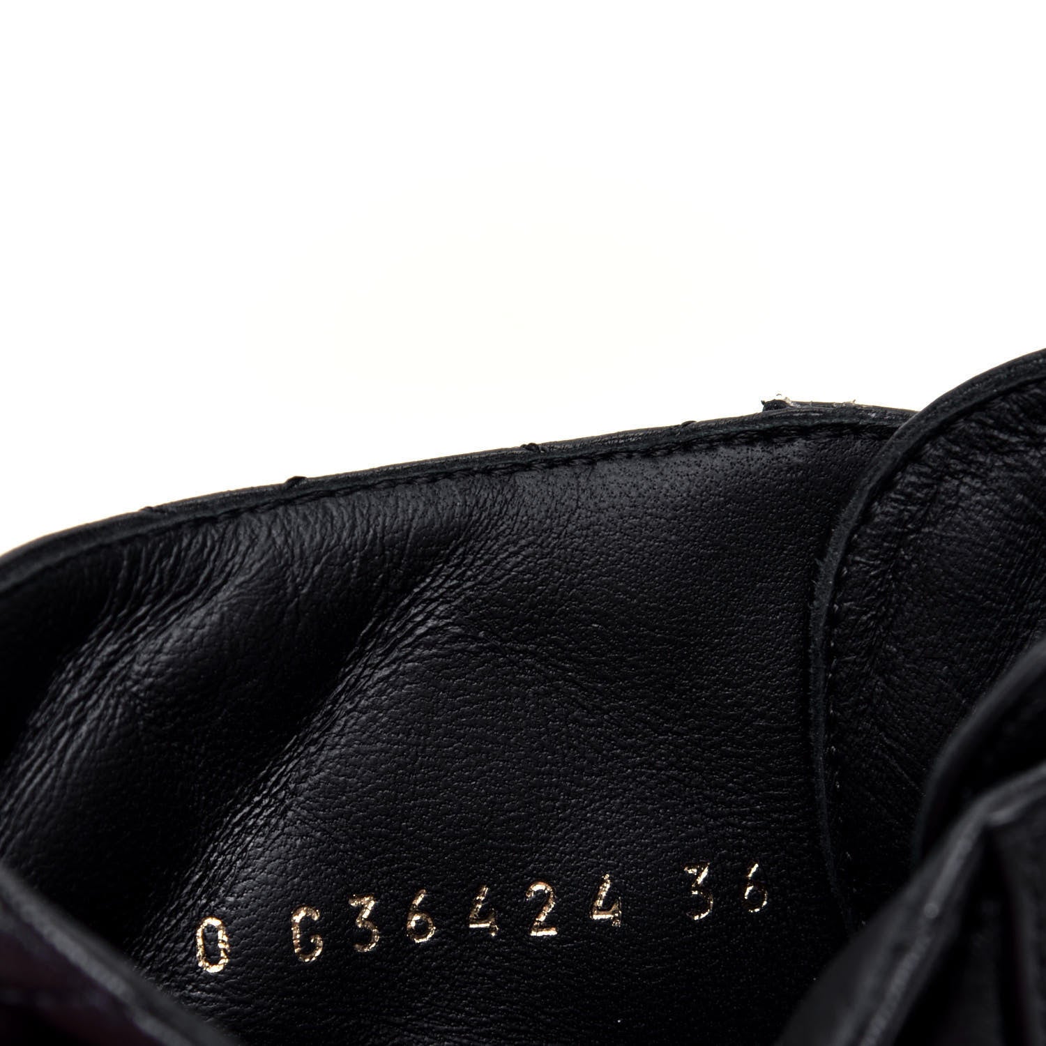 Chanel Shiny Lambskin Quilted Lace Up Combat Boots 36 Black 11 of 12